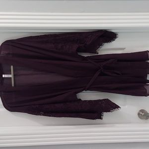 Sheer Eyelash Lace Robe